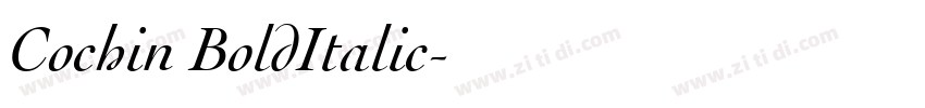 Cochin BoldItalic字体转换